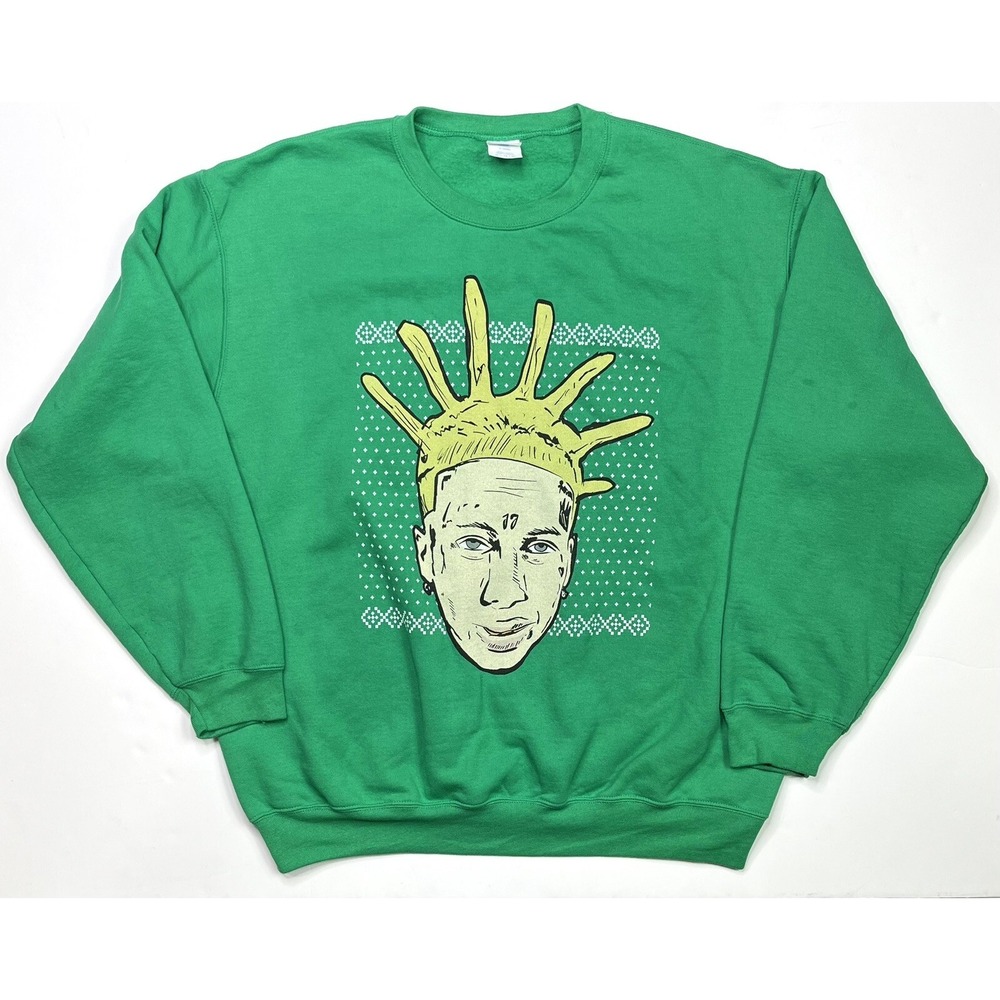 Island Boys Sweatshirt Adult XL Flyysoulja Ugly Green Christmas